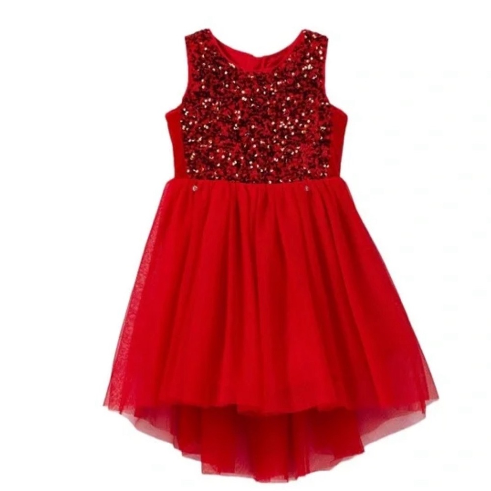 Rich Red Christmas Holiday Dress